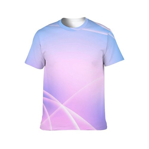 yanfind Adult Full Print Tshirts (men And Women) Light Purple Streak Streaks Desktop Abstract 3d Design Digital Flares