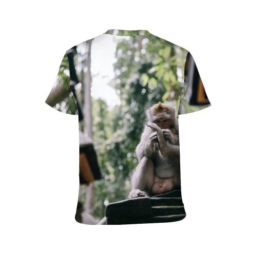 yanfind Adult Full Print T-shirts (men And Women) Wood Architecture Tree Travel Statue Portrait Sculpture Monkey Outdoors Religion Cemetery Primate