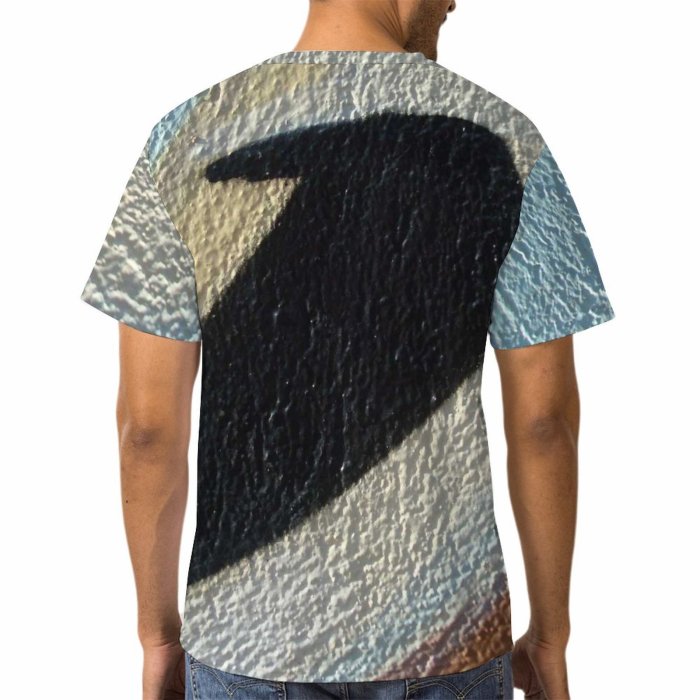 yanfind Adult Full Print Tshirts (men And Women) Urban Art Artistic Arrow Point Colorful Wall Texture Pain