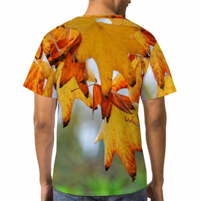 yanfind Adult Full Print Tshirts (men And Women) Leaves Autumn Leaf Tree Fall Abstract Fruit Plant Beauty Grass Flower Garden