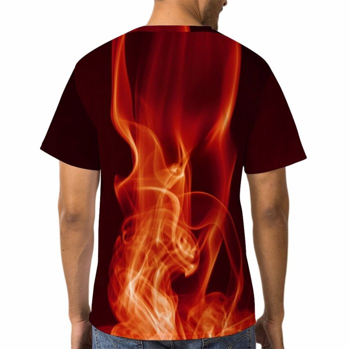 yanfind Adult Full Print Tshirts (men And Women) Flame Abstract Abstraction Addiction Aroma Aromatherapy Backdrop Beauty Colorful Colour Concept