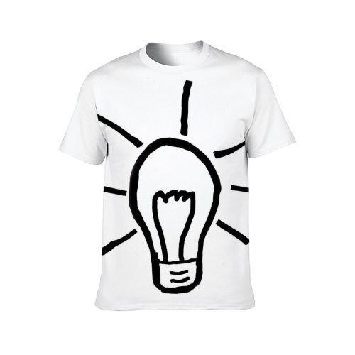 yanfind Adult Full Print Tshirts (men And Women) Light Energy Electric Electricity Bulb Inspiration Illumination Lightbulb Innovation Idea Creative
