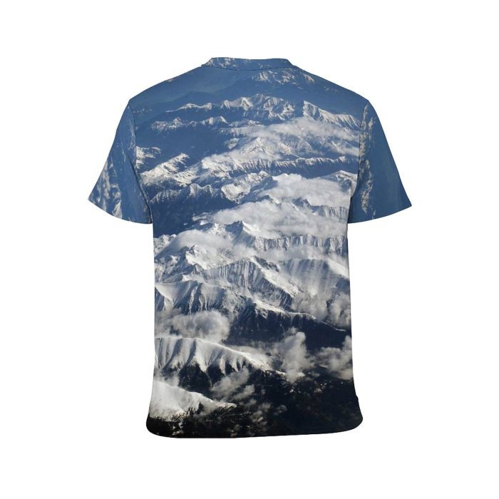 yanfind Adult Full Print Tshirts (men And Women) Alpine Alps Beautiful Beauty Clear Cloud Clouds Cloudscape Cloudy Forest High