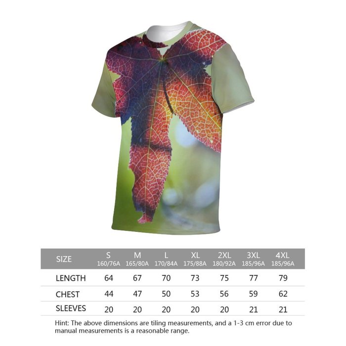 yanfind Adult Full Print Tshirts (men And Women) Fall Season Autumn Beauty Changing Colorful Colour Flora Foliage Forest Leaf