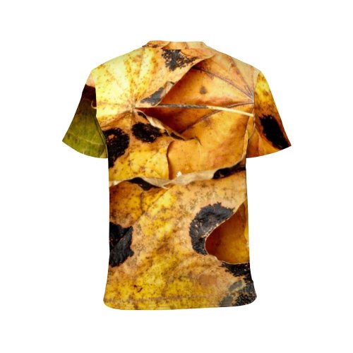yanfind Adult Full Print Tshirts (men And Women) Autumn Autumnal Botanical Botany Changes Colorful Dying Fall Flora Foliage Forest Golden