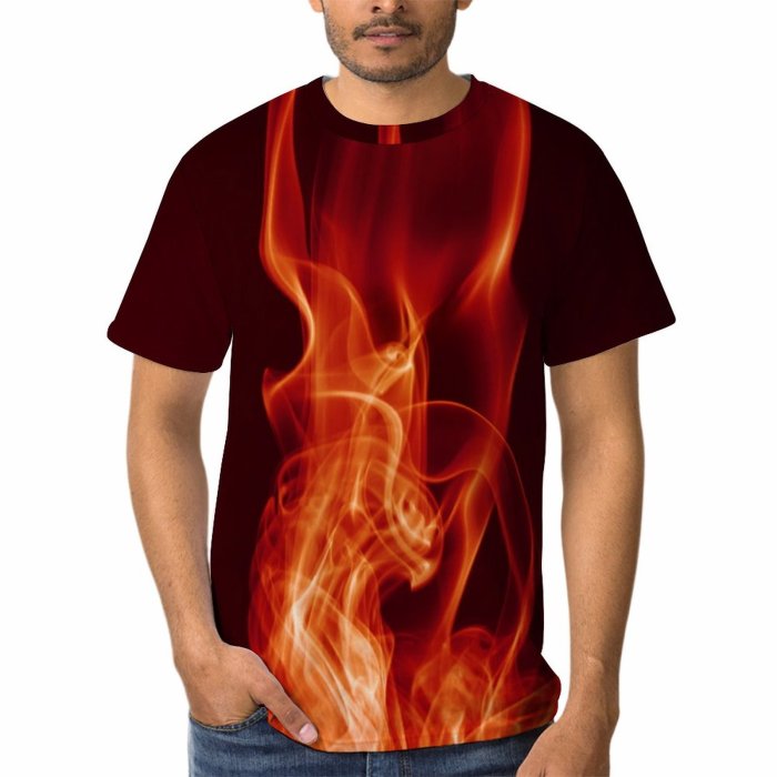 yanfind Adult Full Print Tshirts (men And Women) Flame Abstract Abstraction Addiction Aroma Aromatherapy Backdrop Beauty Colorful Colour Concept
