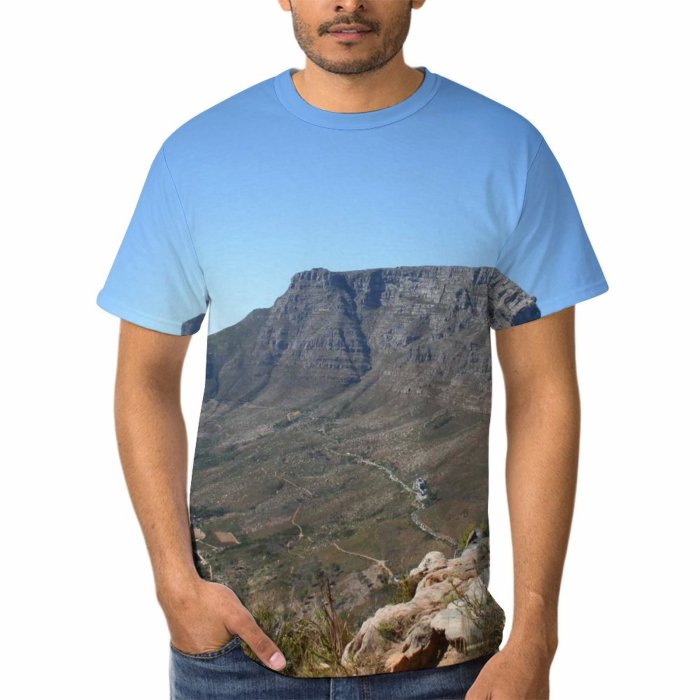 yanfind Adult Full Print Tshirts (men And Women) Landscape Table Cape Town Africa