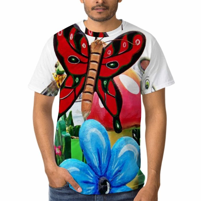 yanfind Adult Full Print Tshirts (men And Women) Abstract Alebrije Art Carving Colorful Colour Craft Decorative Desert Design Gecko Handmade