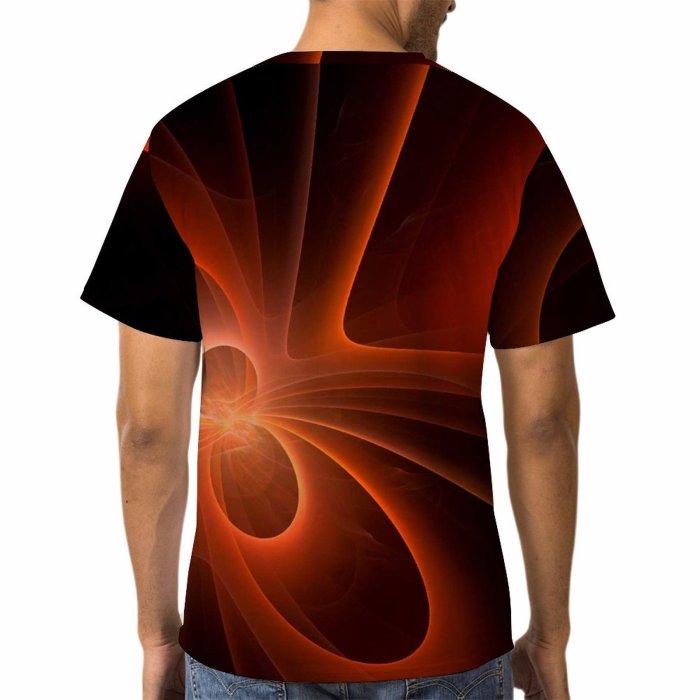 yanfind Adult Full Print Tshirts (men And Women) Fractal Light Abstract