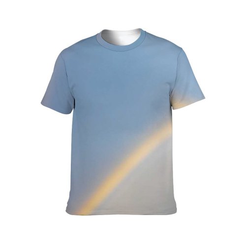yanfind Adult Full Print T-shirts (men And Women) Light Landscape Storm Summer Outdoors Rainbow Scenic Meteorology Daylight