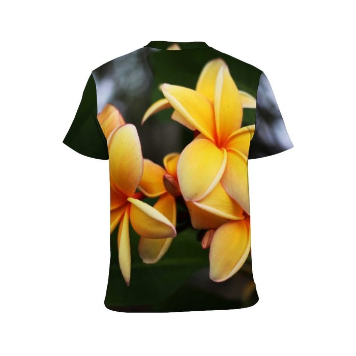 yanfind Adult Full Print T-shirts (men And Women) Summer Leaf Tree Flower Flora Growth Blooming Tropical Beautiful Petal Aloha