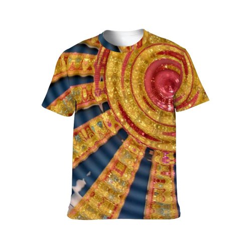 yanfind Adult Full Print T-shirts (men And Women) Abstract Sunbeams Ripple Reflection Thesun Sunrays Sunshine Art Design Motif Daylight