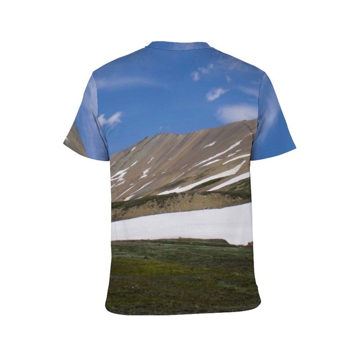 yanfind Adult Full Print Tshirts (men And Women) Alpine Valley Mountains Rockies Landscape