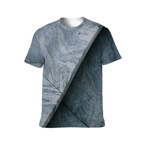 yanfind Adult Full Print T-shirts (men And Women) Space Detail Marble Mineral Mining Natural Negative Stone Texture