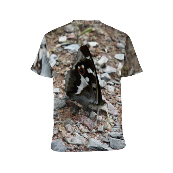 yanfind Adult Full Print Tshirts (men And Women) Apature Beautiful Butterfly Dark Sucking Soil Insect