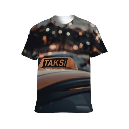 yanfind Adult Full Print T-shirts (men And Women) Light Road Traffic Sunset Street Car Vehicle Windshield Travel Hurry