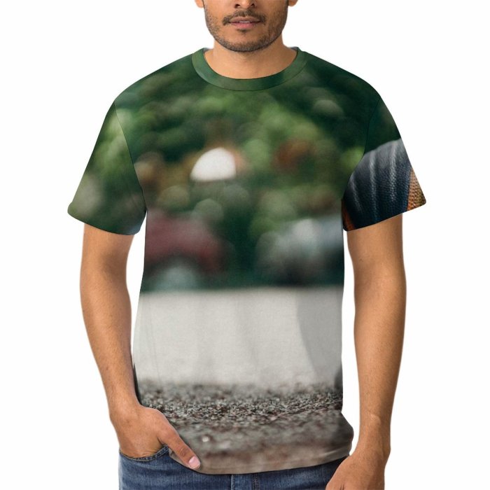 yanfind Adult Full Print T-shirts (men And Women) Wood Light Sea City Beach Sand Art Street Ocean Summer