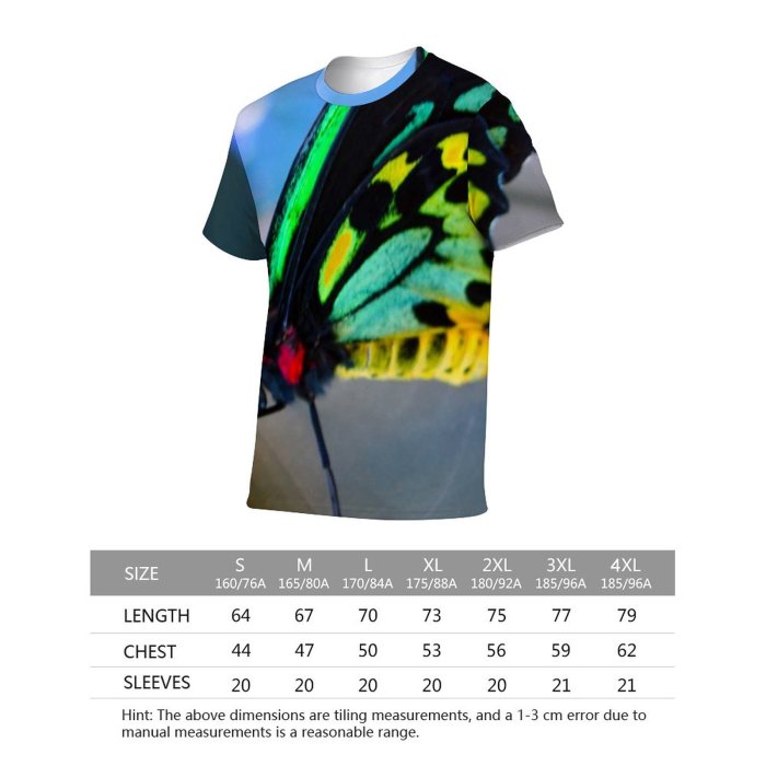 yanfind Adult Full Print Tshirts (men And Women) Antenna Attractive Beautiful Beauty Butterfly Colorful Flight Flower Fly Garden Insect Macro