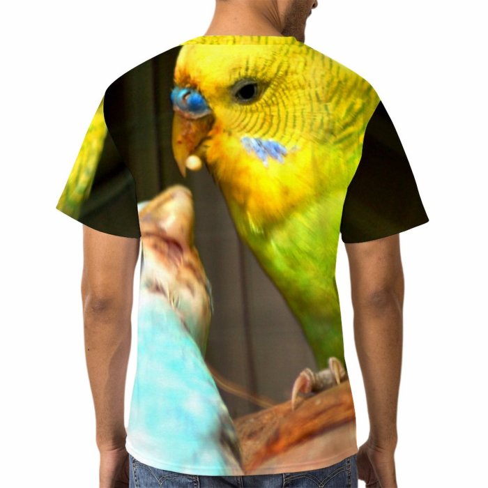 yanfind Adult Full Print Tshirts (men And Women) Love Birds Sharing Unselfish Gratitude Generous Bspo06