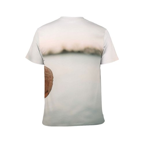 yanfind Adult Full Print T-shirts (men And Women) Sea Dawn Landscape Sunset Sand Ocean Boat Lake River Travel Seashore