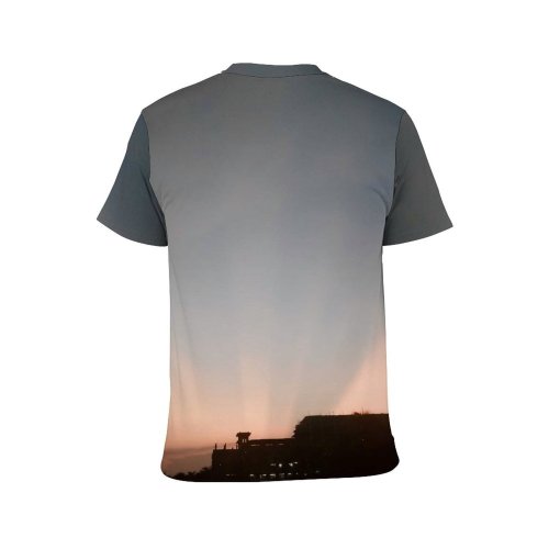 yanfind Adult Full Print T-shirts (men And Women) Light Dawn Landscape Sunset Dark Storm Silhouette Fog Evening Dusk