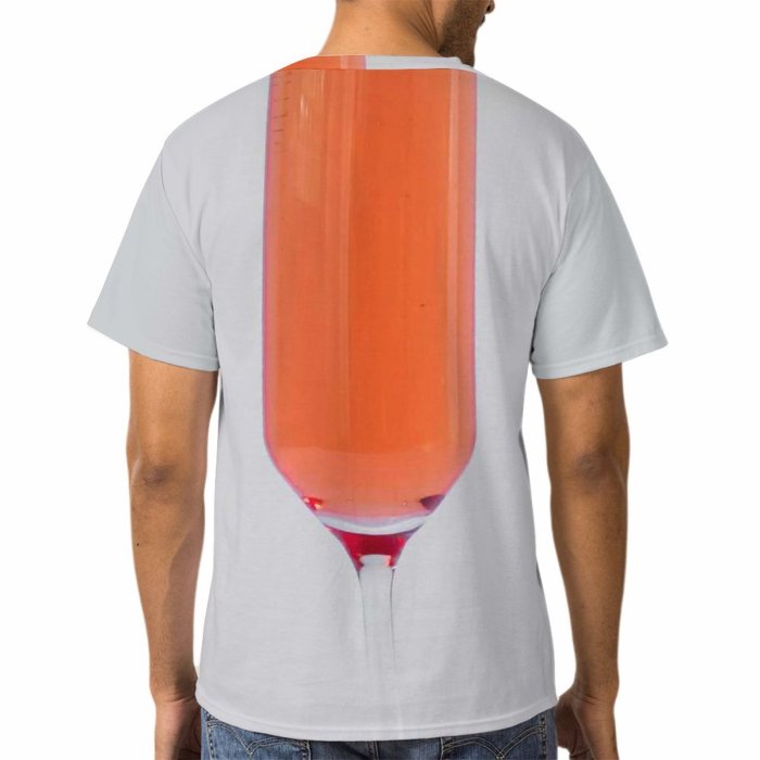 yanfind Adult Full Print T-shirts (men And Women) Summer Cocktail Glass Health Delicious Tropical Still Juice Cool Vodka Thirst