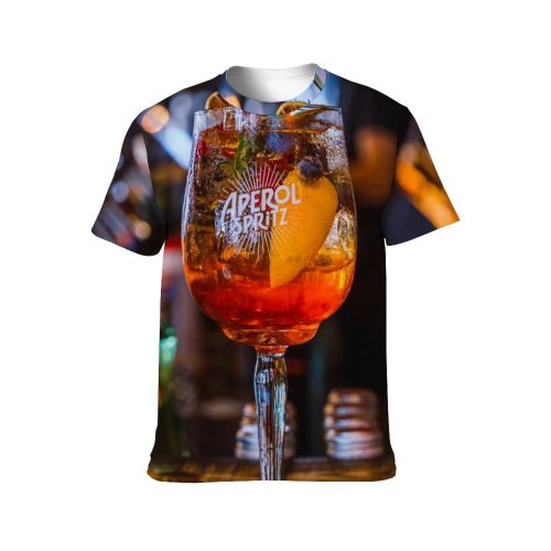yanfind Adult Full Print T-shirts (men And Women) Restaurant Dark Bar Party Glass Beer Wine Nightlife Pub Whisky