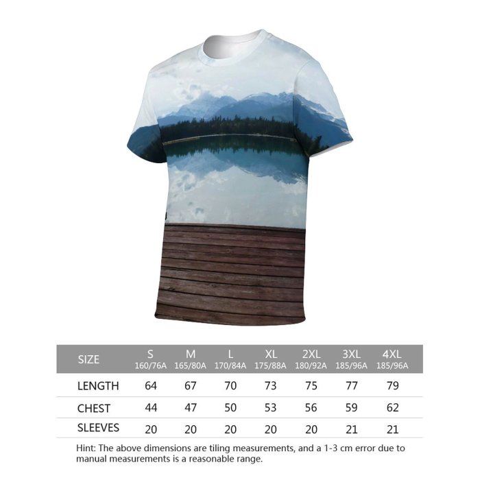 yanfind Adult Full Print Tshirts (men And Women) Alpine Meadows Mountains Rockies Landscape