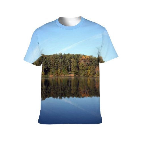 yanfind Adult Full Print Tshirts (men And Women) Landscapes Sky Autumn Seasons Fall Trees Foliage Reflections Lakes Leaves