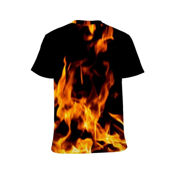 yanfind Adult Full Print T-shirts (men And Women) Abstract Beautiful Blaze Blazing Burn Closeup Explode Explosion Fire Flame Heat Hot