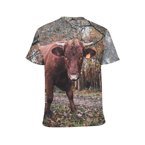 yanfind Adult Full Print T-shirts (men And Women) Landscape Field Winter Countryside Agriculture Farm Grass Park Leaf Tree Fall Outdoors