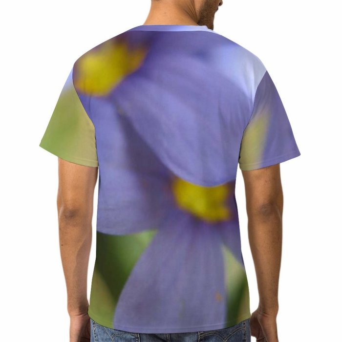 yanfind Adult Full Print Tshirts (men And Women) Flower Pedals Bloom Purple Soft Plant Pretty Love Beautiful Summer