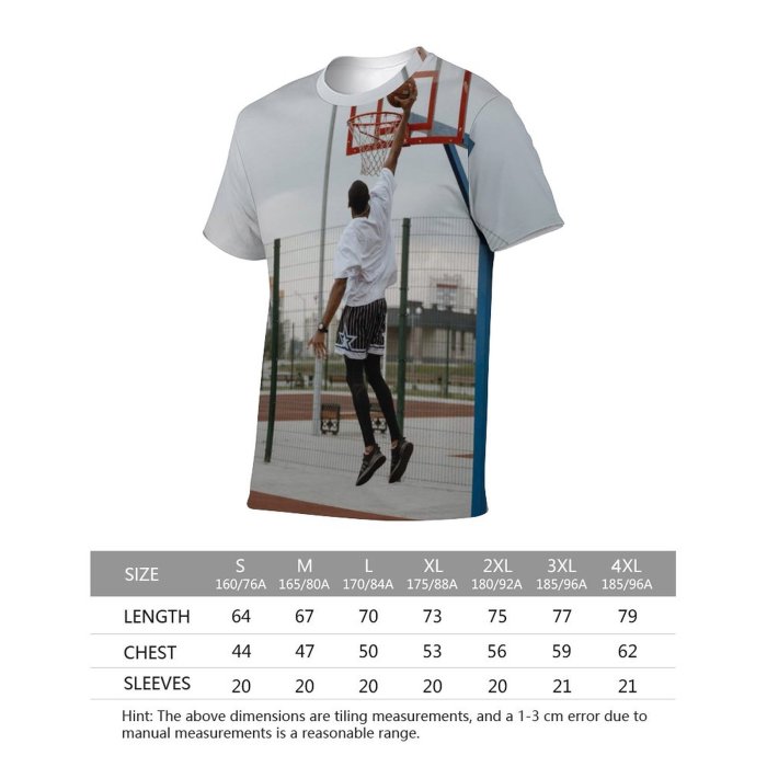 yanfind Adult Full Print T-shirts (men And Women) Street School Athlete Exercise Outdoors Action Soccer Leisure Recreation Field Sports