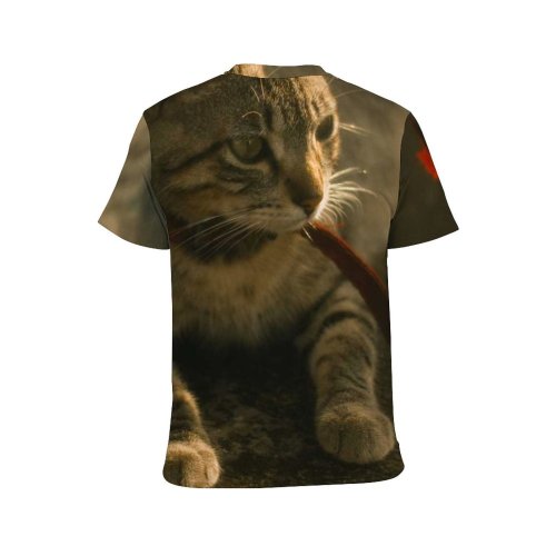 yanfind Adult Full Print T-shirts (men And Women) Pet Cute Fur Portrait Kitten Cat Baby Funny Little Tabby