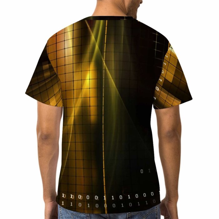 yanfind Adult Full Print T-shirts (men And Women) Abstract Backdrop Beauty Elegant Fantasy Flame Fractal Graphics Light Shapes Soft
