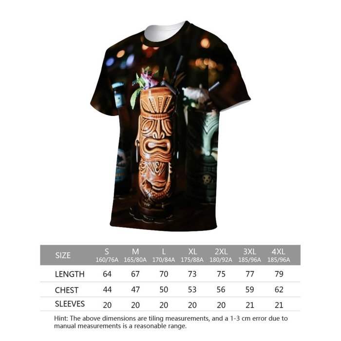 yanfind Adult Full Print T-shirts (men And Women) Light Bar Party Glass Beer Christmas Candle Bottle Flame Action Still