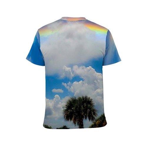 yanfind Adult Full Print T-shirts (men And Women) Light Beach Summer Tree Travel Island Idyllic Outdoors Tropical Scenic