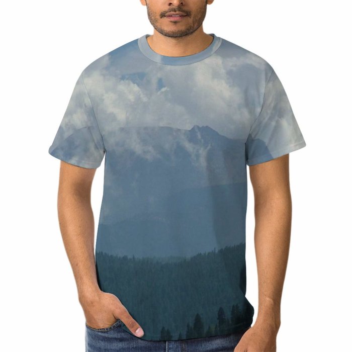 yanfind Adult Full Print Tshirts (men And Women) Alaska Snow Clouds Landscape Sky Bspo06