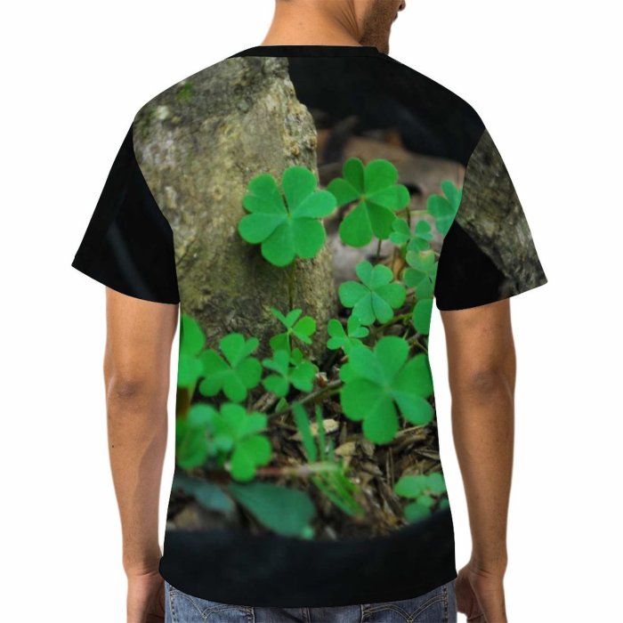 yanfind Adult Full Print T-shirts (men And Women) Wood Garden Luck Grass Park Leaf Tree Flower Outdoors Flora Growth Soil