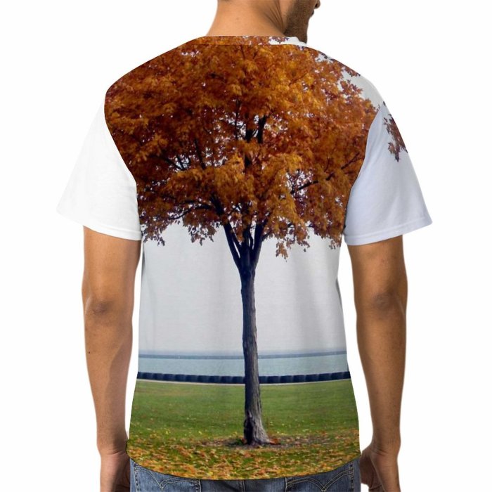 yanfind Adult Full Print Tshirts (men And Women) Autumn Fall Fallingleaves Shed Trees Leaf Season