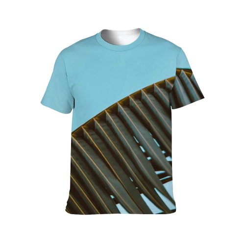 yanfind Adult Full Print T-shirts (men And Women) Light Bird Beach Summer Abstract Leaf Architecture Travel Palm Outdoors