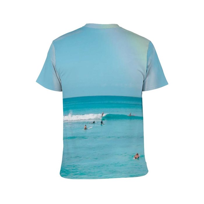 yanfind Adult Full Print T-shirts (men And Women) Sea Beach Sand Ocean Summer Travel Seascape Seashore Outdoors Tropical Turquoise