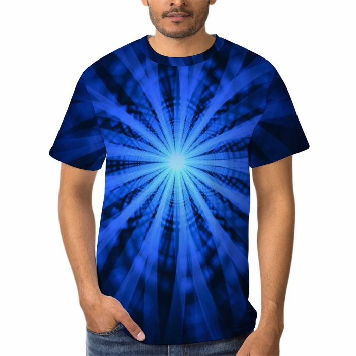 yanfind Adult Full Print Tshirts (men And Women) Light Abstract
