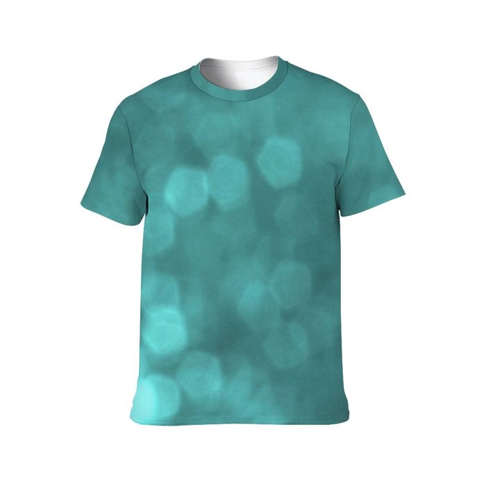 yanfind Adult Full Print Tshirts (men And Women) Light Lights Bokeh Dots Dot Shapes Pentagon Pentagons Circles Colourful Rainbow Night