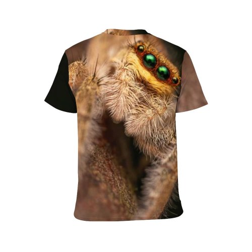 yanfind Adult Full Print T-shirts (men And Women) Hairy Wild Insect Creepy Scary Wildlife Little Eerie Arachnid