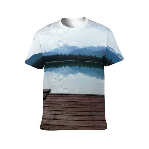 yanfind Adult Full Print Tshirts (men And Women) Alpine Meadows Mountains Rockies Landscape