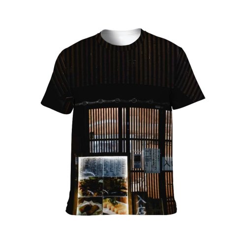 yanfind Adult Full Print T-shirts (men And Women) Light Art Dark Building Architecture Travel Window Outdoors Urban Glass