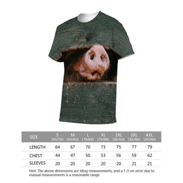 yanfind Adult Full Print T-shirts (men And Women) Wood Wall Tree Portrait Monkey Family Wildlife Barn