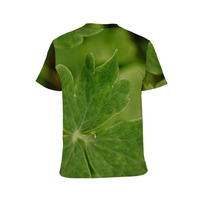 yanfind Adult Full Print T-shirts (men And Women) Summer Garden Grass Leaf Flower Outdoors Wild Flora Growth Clover Little Ecology