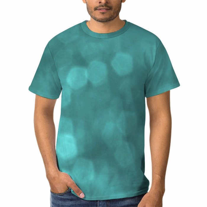 yanfind Adult Full Print Tshirts (men And Women) Light Lights Bokeh Dots Dot Shapes Pentagon Pentagons Circles Colourful Rainbow Night